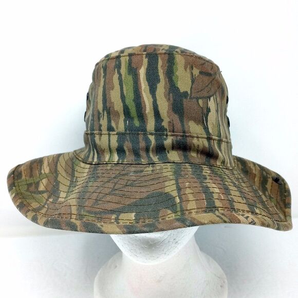 Vintage Realtree Made in USA Camouflage Fishing Hunting Bucket Hat Cap SMALL - Picture 2 of 10